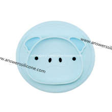 Tapis d&#39;alimentation en silicone pour bébé Napperon en silicone avec bol